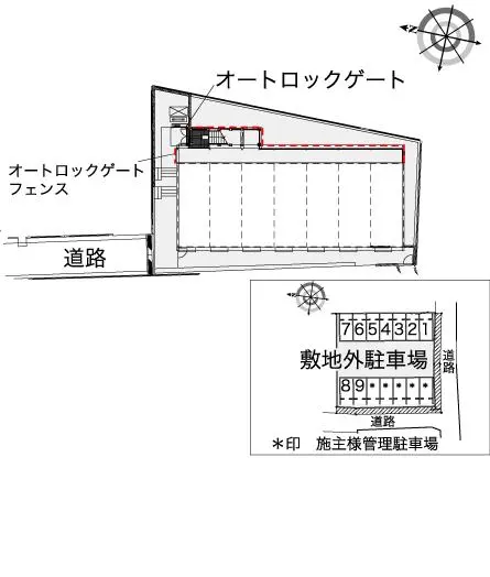 ★手数料０円★さいたま市西区三橋　月極駐車場（LP）